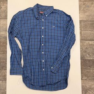 Vineyard Vines Blue Checkered Men's Shirt